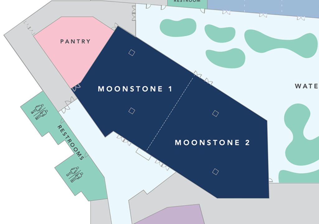 Floor plan of the Moonstone Event Center