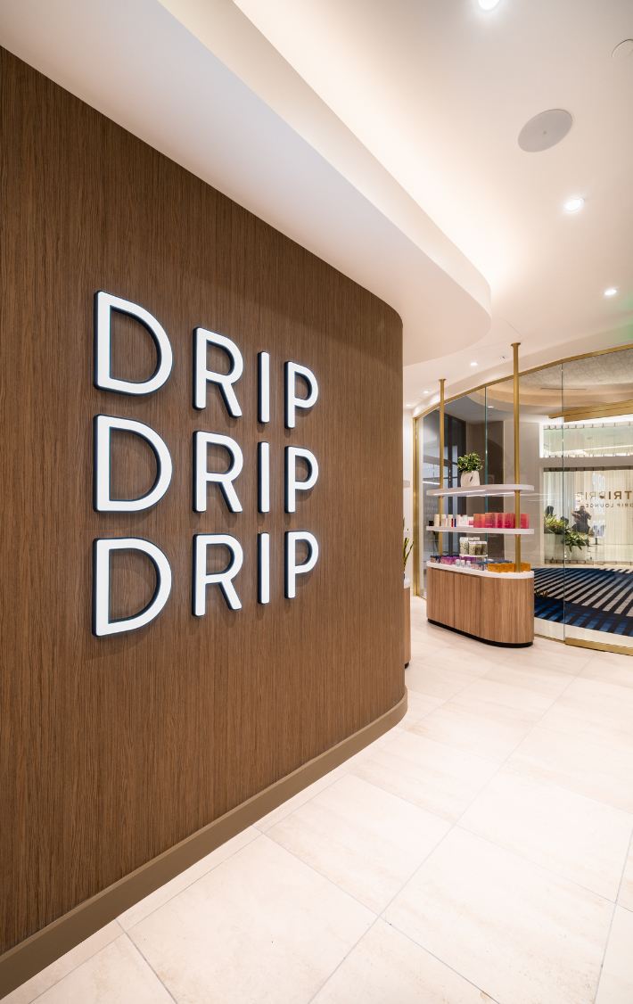 Interior logo wall with 