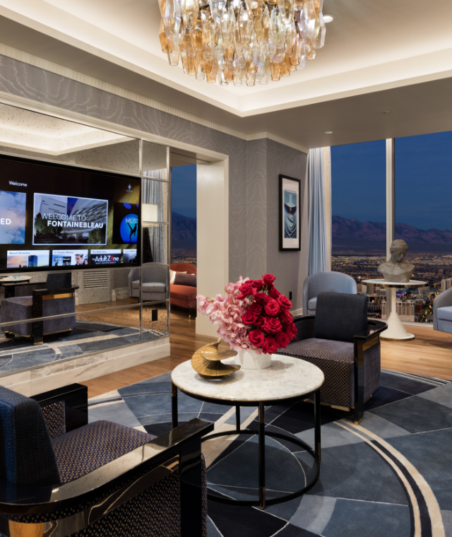 Entertainment center and seats