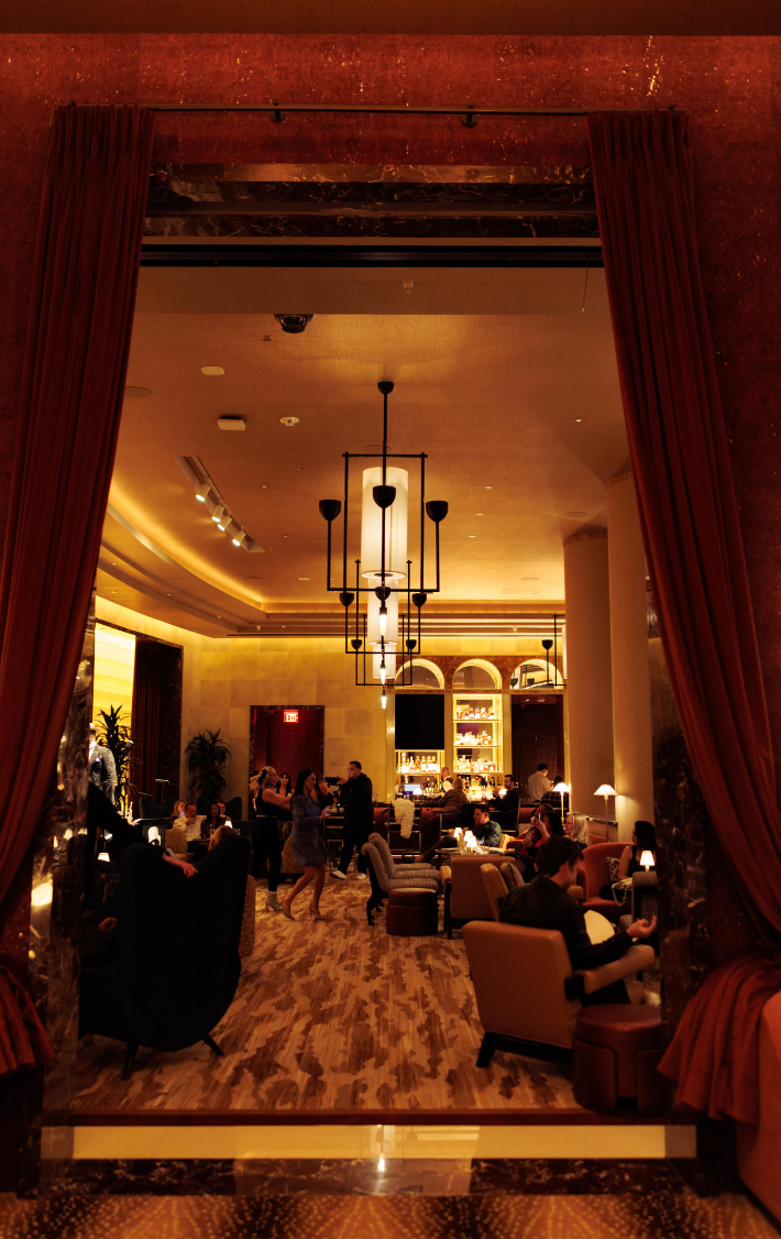 Interior seating area of NoWhere