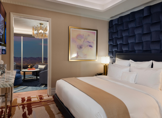 Bedroom and seating area