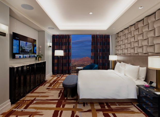 Bedroom and seating area