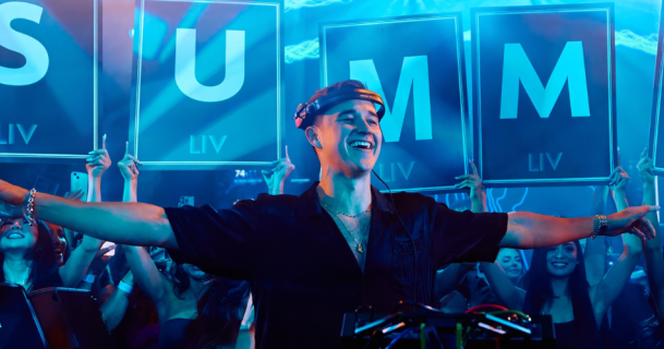 John Summit DJing in front of a crowd