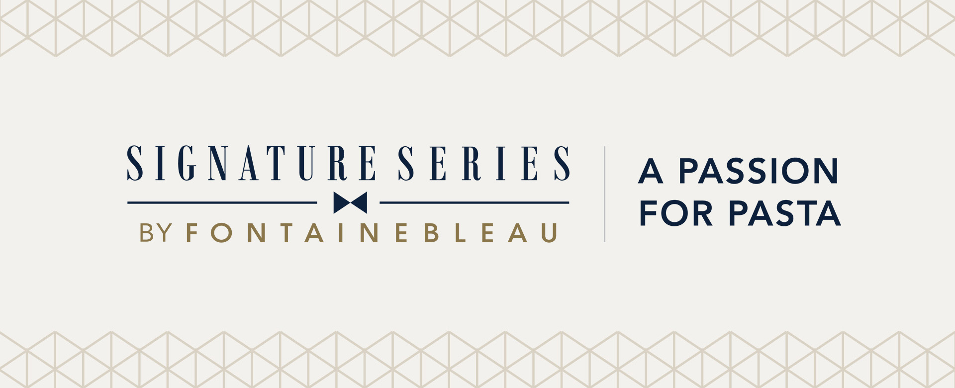 Signature Series by Fontainebleau | A Passion for Pasta infographic