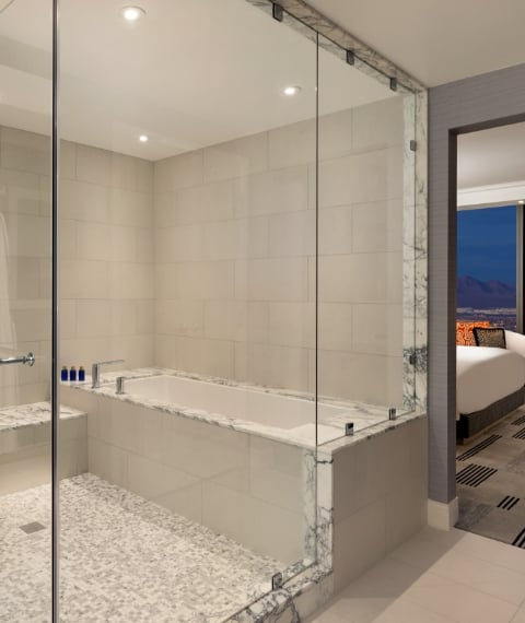 Bathroom tub area
