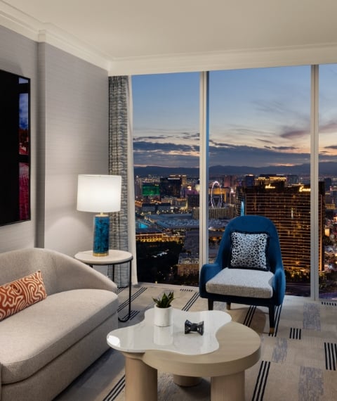 Seating areas and art