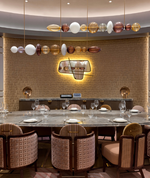 Restaurant dining space