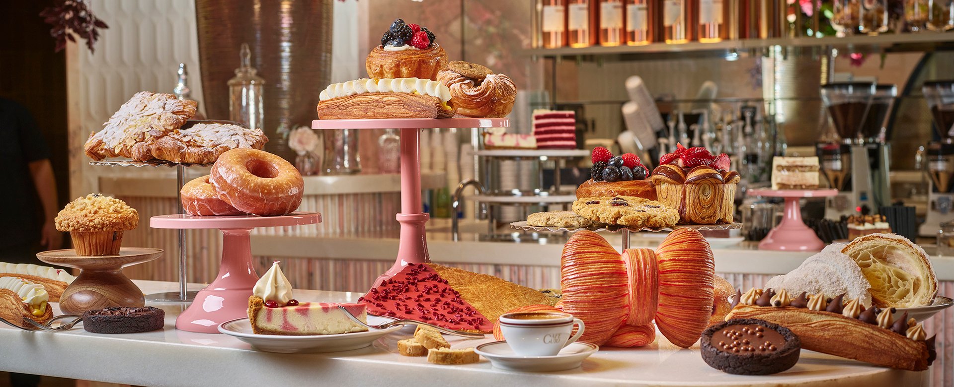 Counter of sweets and pastries from Cafe Cuto