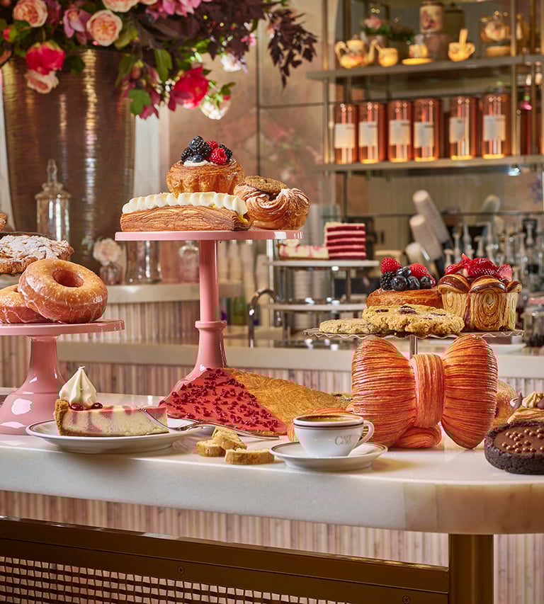 Counter of sweets and pastries from Cafe Cuto