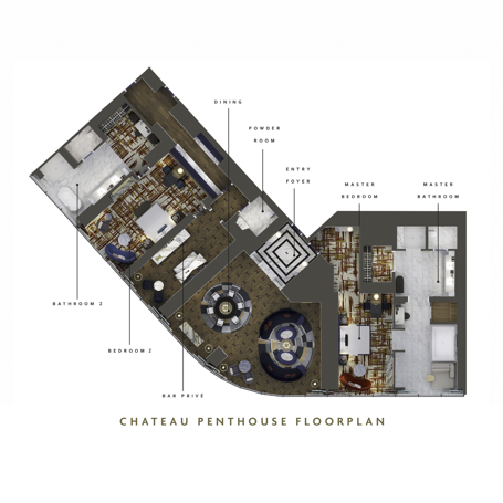 Chateau Penthouse Floorplan