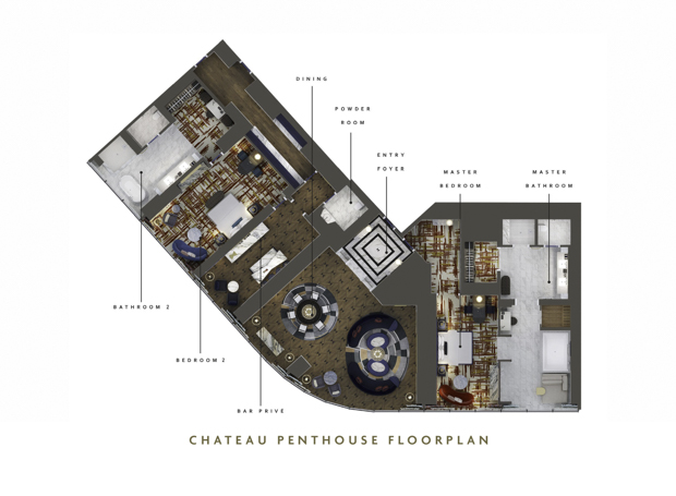 Chateau Penthouse Floorplan