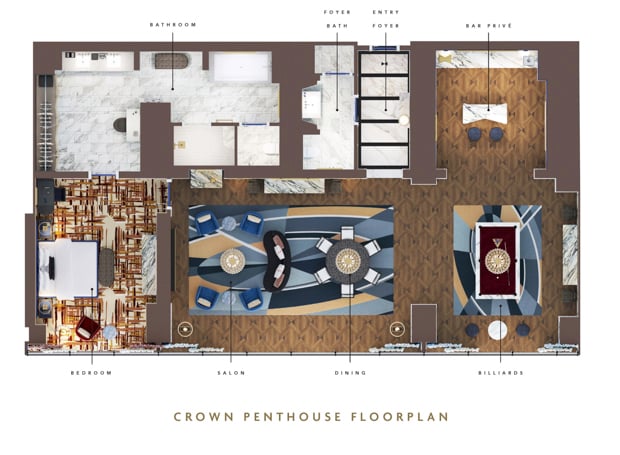 Crown Penthouse Floorplan