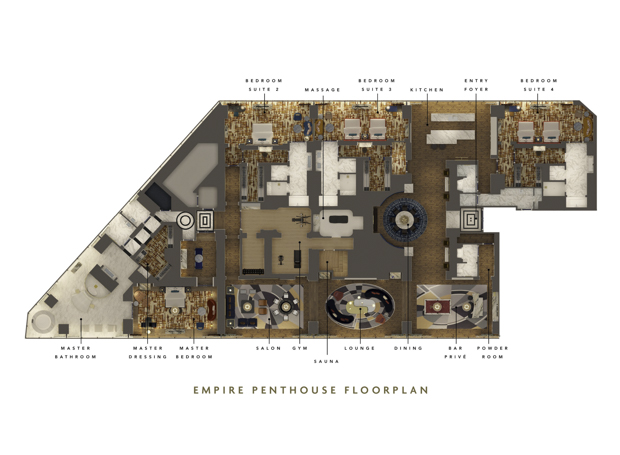 Empire Penthouse Floorplan