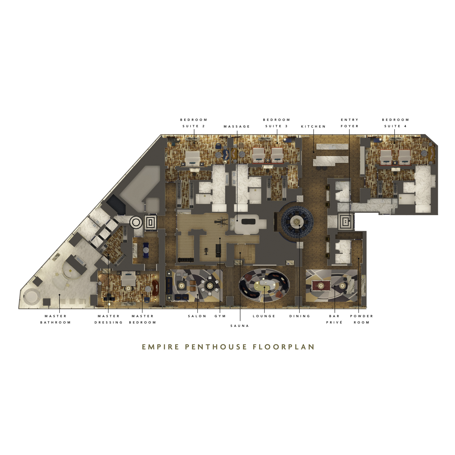 Empire Penthouse Floorplan
