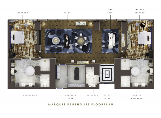 Marquis Penthouse Floorplan