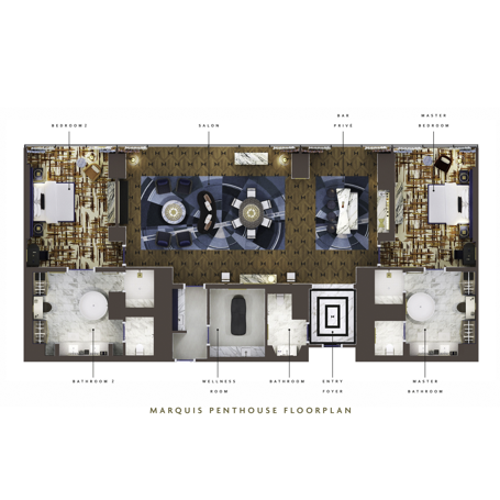 Marquis Penthouse Floorplan