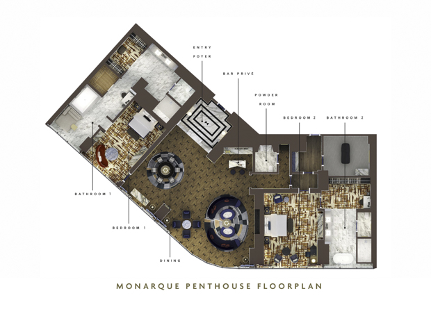 Monarque Penthouse Floorplan