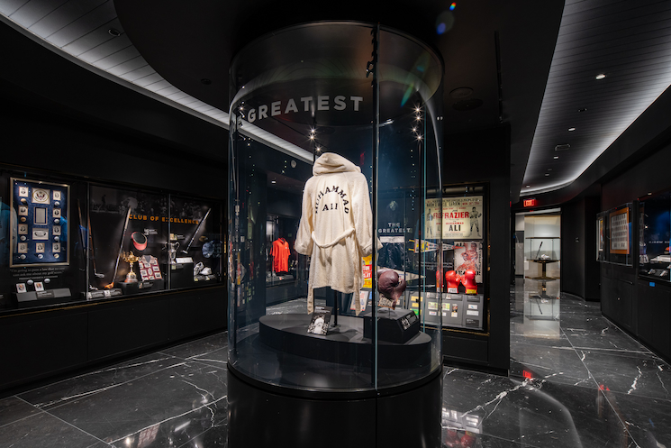 Display of Ali robe, and gloves