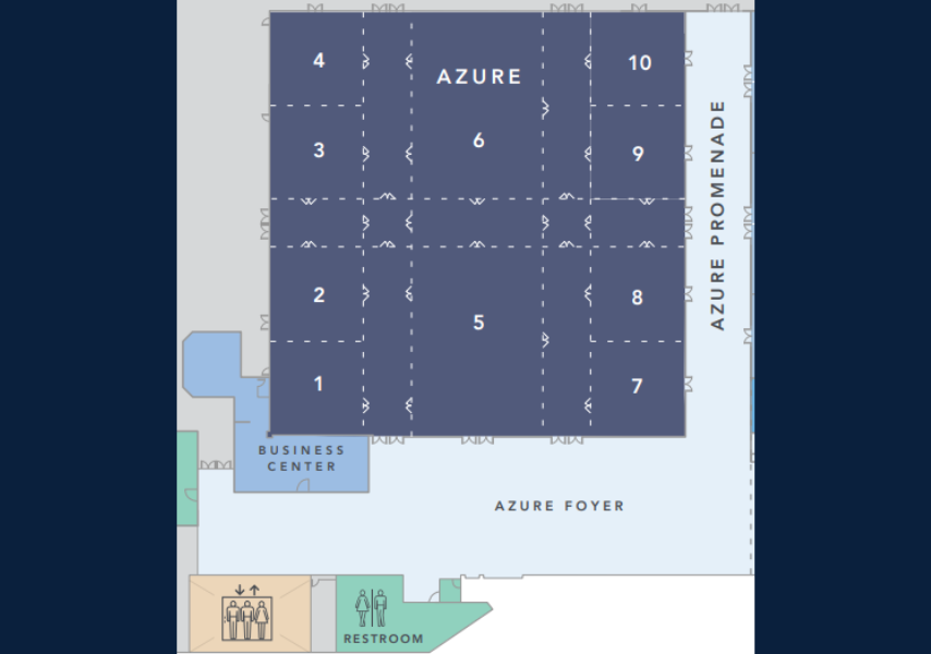 Azure conference room map detail
