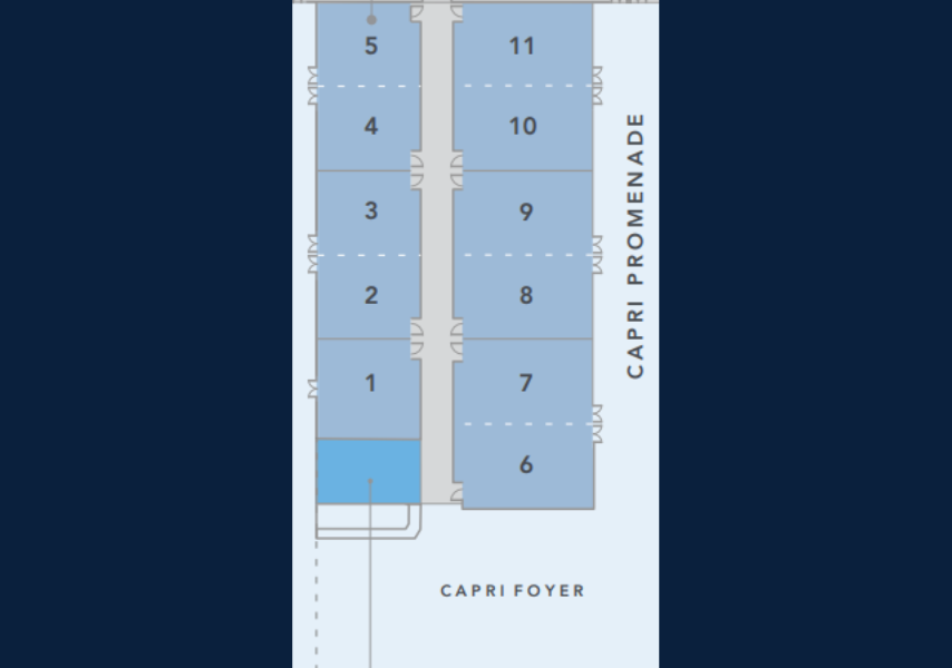 Capri conference room map detail
